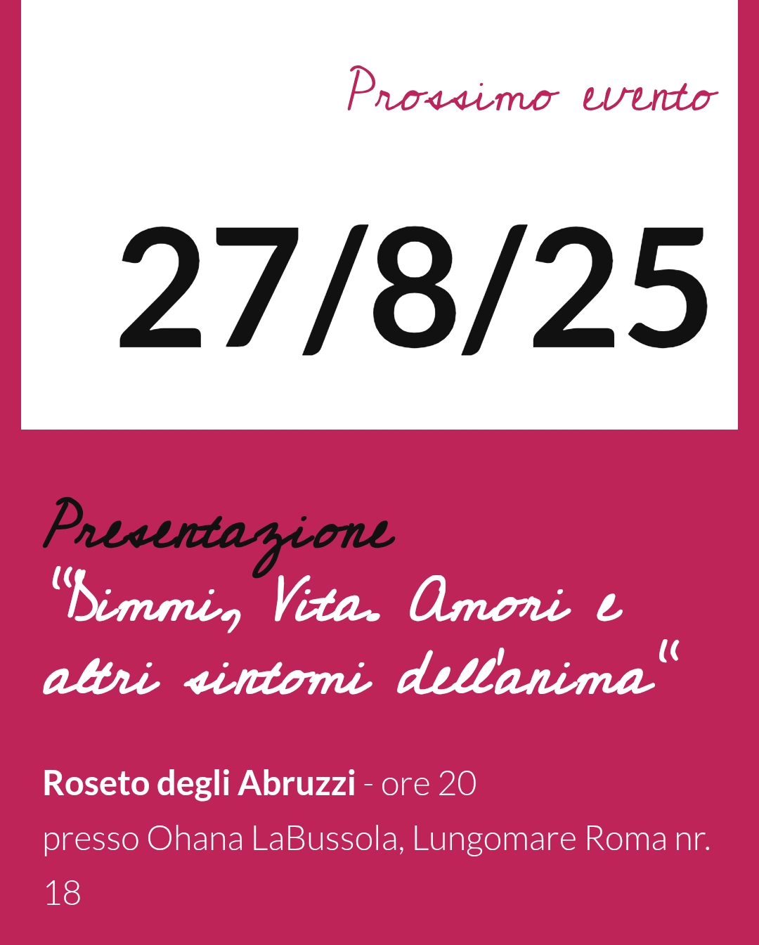 Presentazione libro 27-08-25